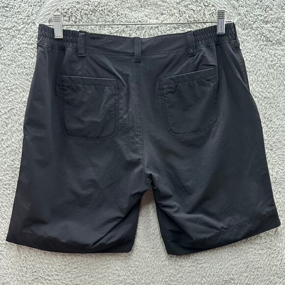 Athleta Size 12 Black Cargo Chino Shorts Stretch Comfort Activewear Outdoors EUC - Picture 4 of 8